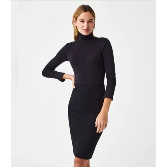 Spanx Women’s The Perfect Black Pencil Skirt Ponte Stretch  Size Medium 2886 - Picture 11 of 14